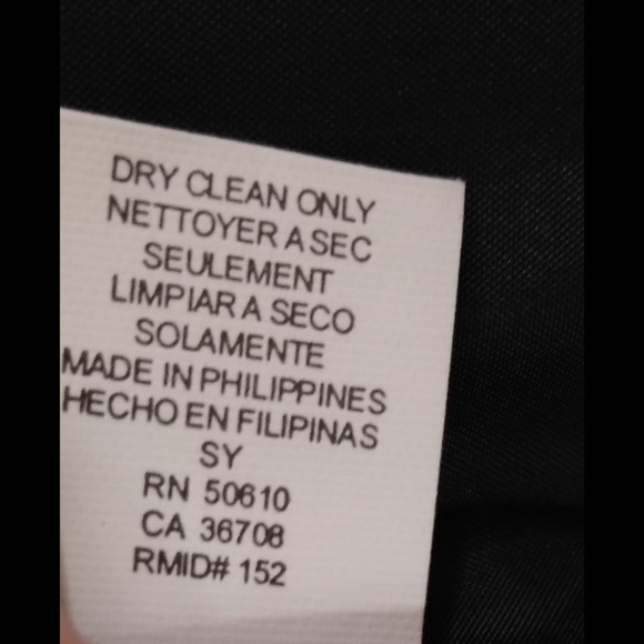 Ann Klein Black Pinstripe Blazer Size 14 - Picture 6 of 6